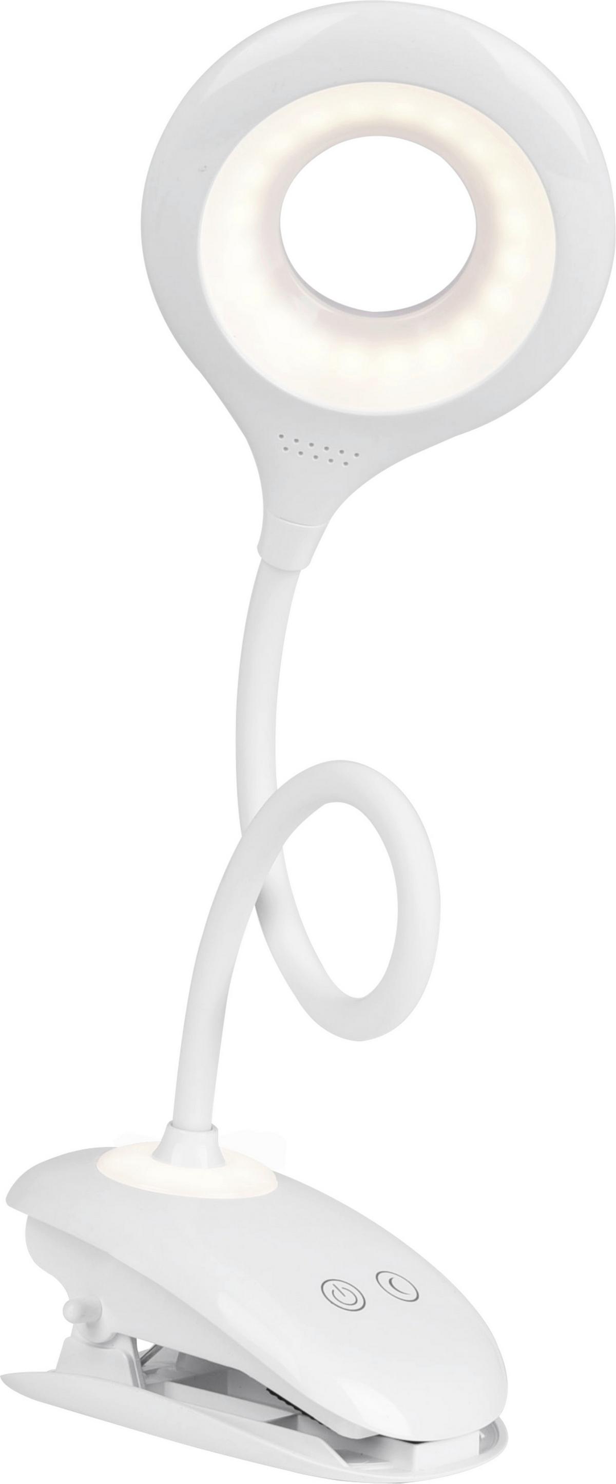 Svítidlo na psací stůl Luli - bílá, Romantický / Rustikální, plast (11/12/42cm) - Modern Living