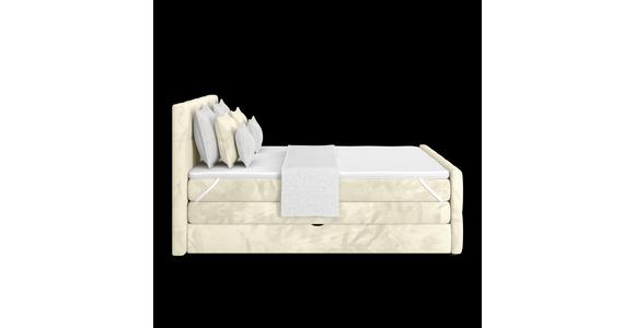 Boxspringbett mit Topper und Bettkasten 180x200 cm Medino - Champagner, KONVENTIONELL, Holz/Holzwerkstoff (180/200cm) - Luca Bessoni