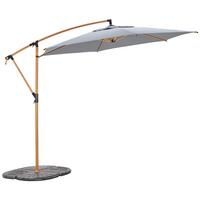 Ampelschirm Exellent Bht: 300x300x248 Cm Anthrazit - Anthrazit/Braun, MODERN, Textil/Metall (300/300/248cm) - Beldano