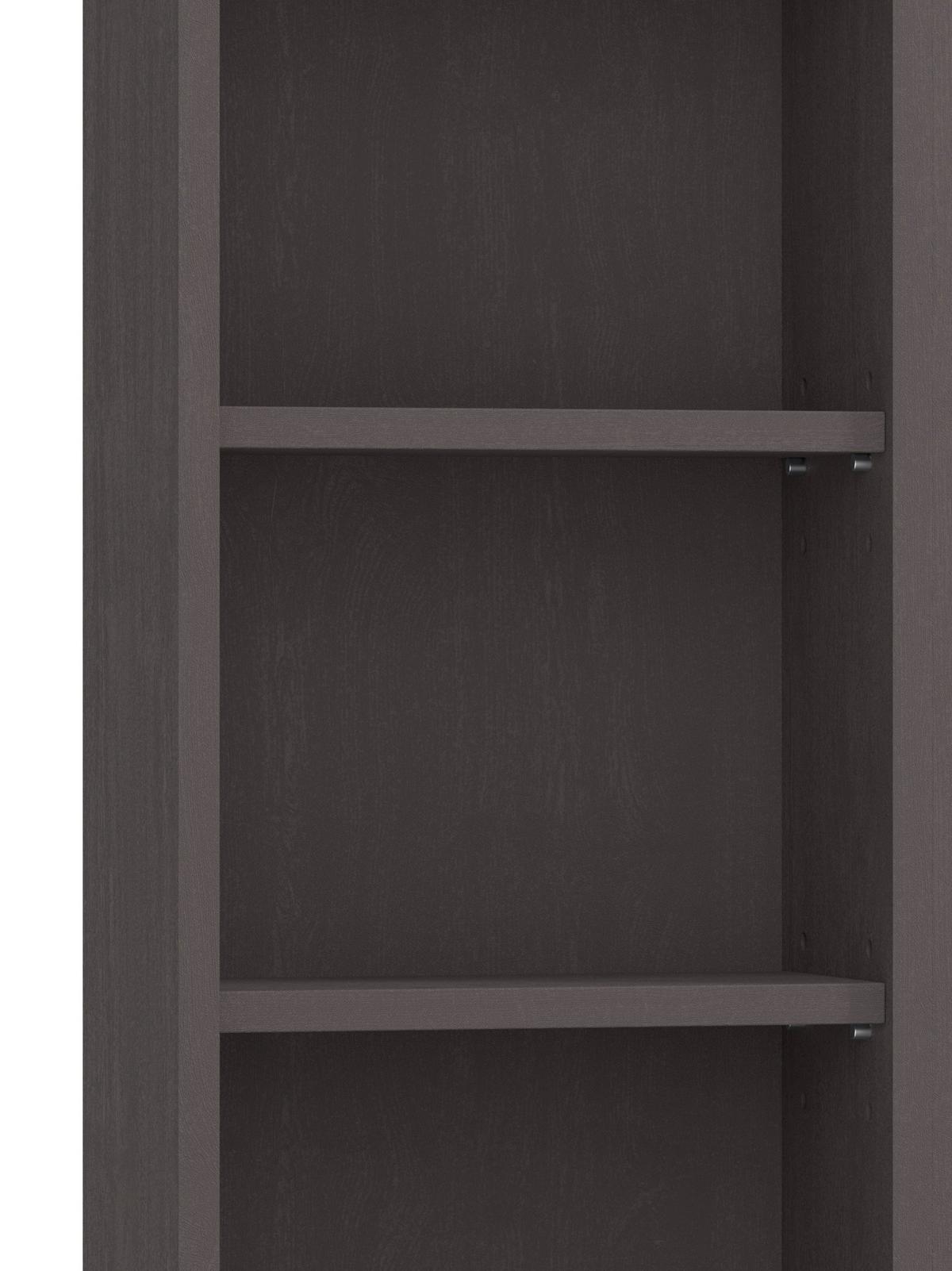 Wandspiegel Arosa Rechteckig 120x64 Cm Holzrahmen Schwarz - Grau, MODERN, Glas/Holzwerkstoff (120/64/18cm) - Held