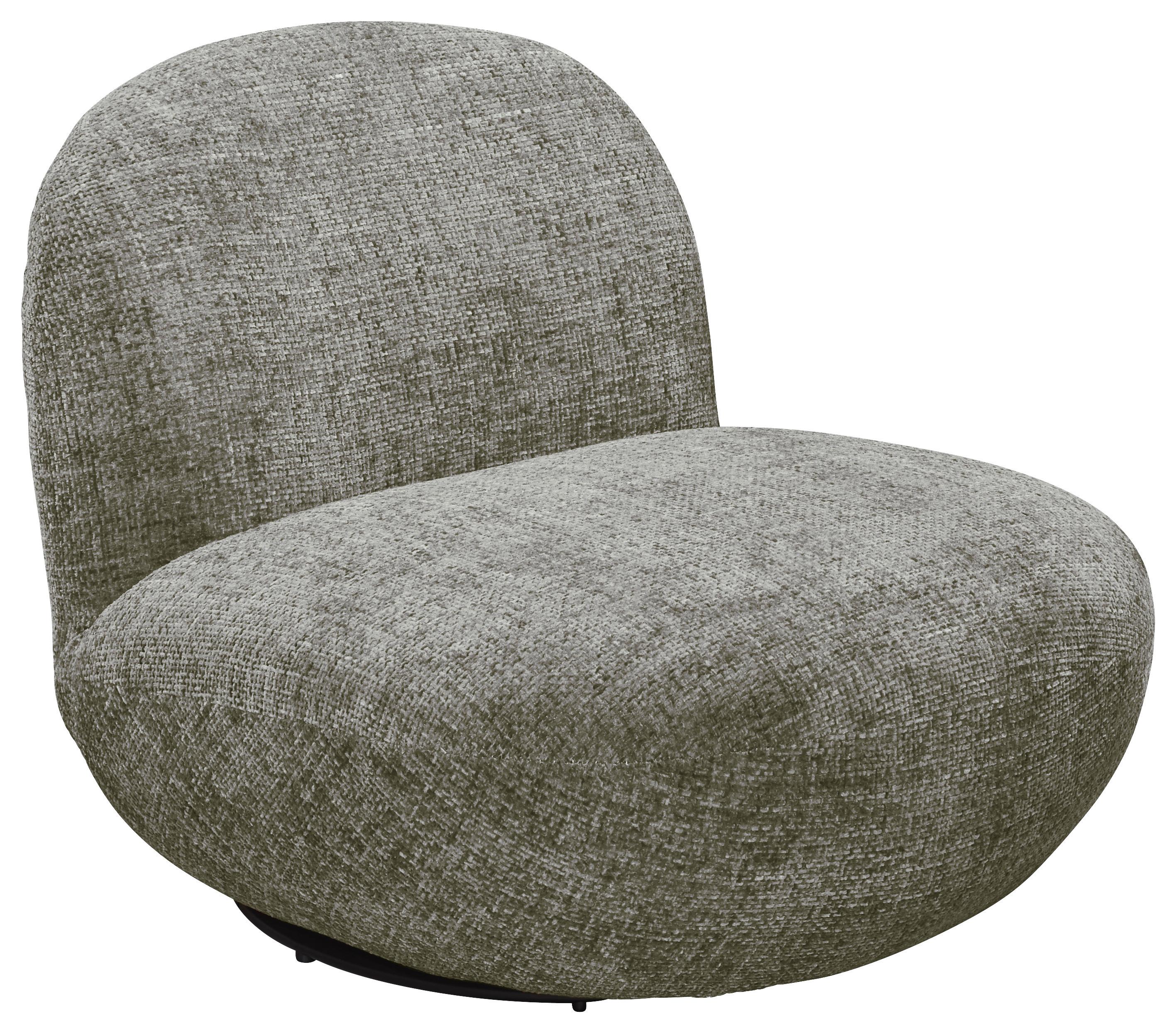 Sessel Chris Grau B: 85 cm - Schwarz/Grau, MODERN, Textil (85/70/99cm) - MID.YOU