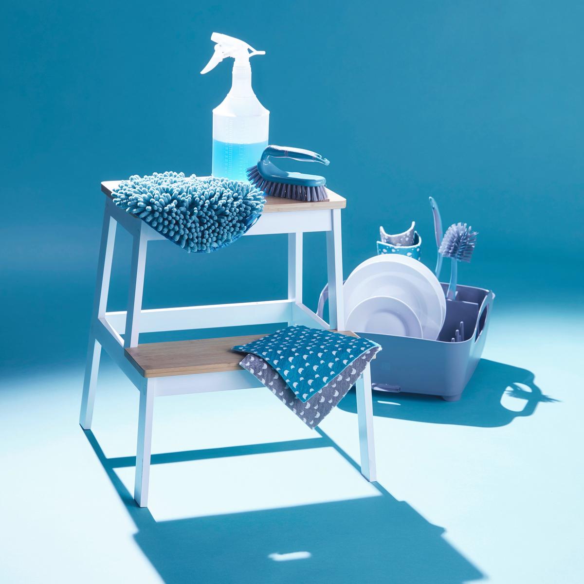 TABURET BERNI - bílá/přírodní barvy, Moderní, dřevo (43/47/43cm) - Mömax