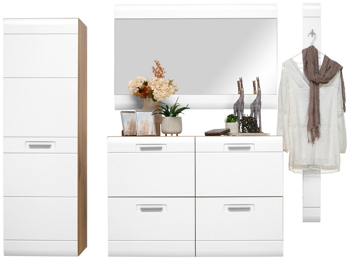 Zrcadlo AURIS - bílá, Moderní (120/78/2cm) - Luca Bessoni