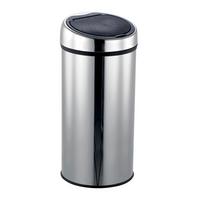 Abfalleimer Metall30l - Silberfarben/Schwarz, Basics, Metall (35cm) - Spirella