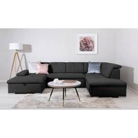 Wohnlandschaft Ramzes Schwarz U: 173x328x215 cm - Schwarz/Grau, Design, Textil (173/328/215cm) - MID.YOU