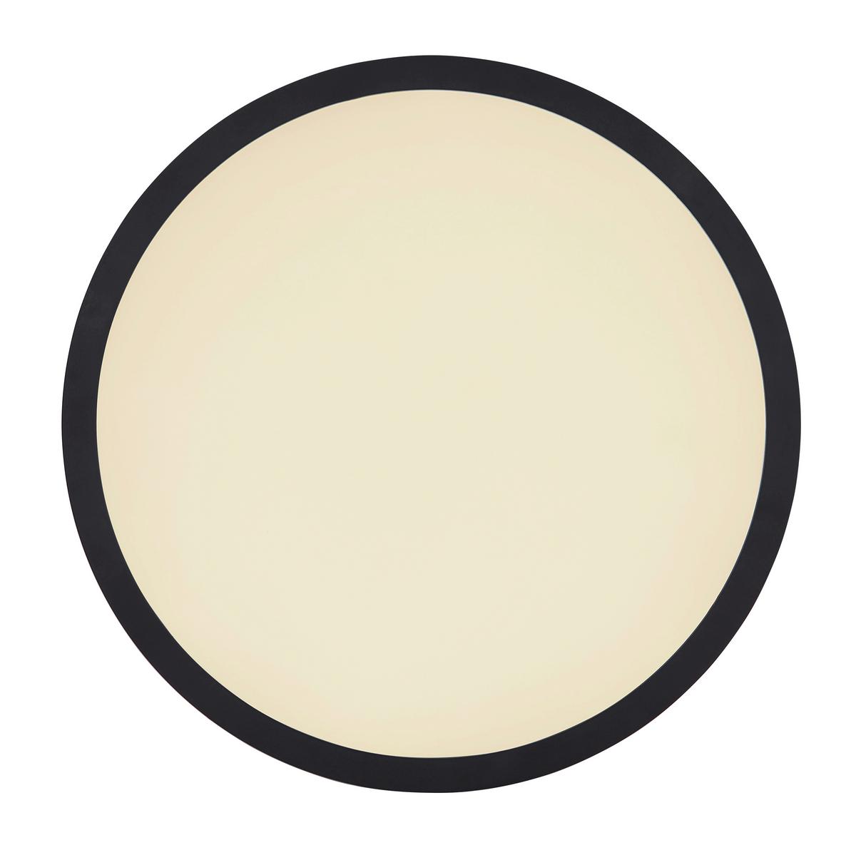 LED-Deckenleuchte 41562-18brgb - Opal/Schwarz, Design, Kunststoff (29,4/2,5cm) - Globo
