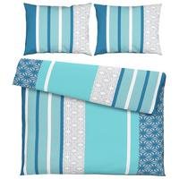 Posteľná bielizeň Sara, 2x70/90 200/220cm - tyrkysová, textil (200/220cm) - Based