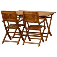 Gartengarnitur 5-Tlg. Falun Echtholz Akazie - Akaziefarben, KONVENTIONELL, Holz - Siena Garden