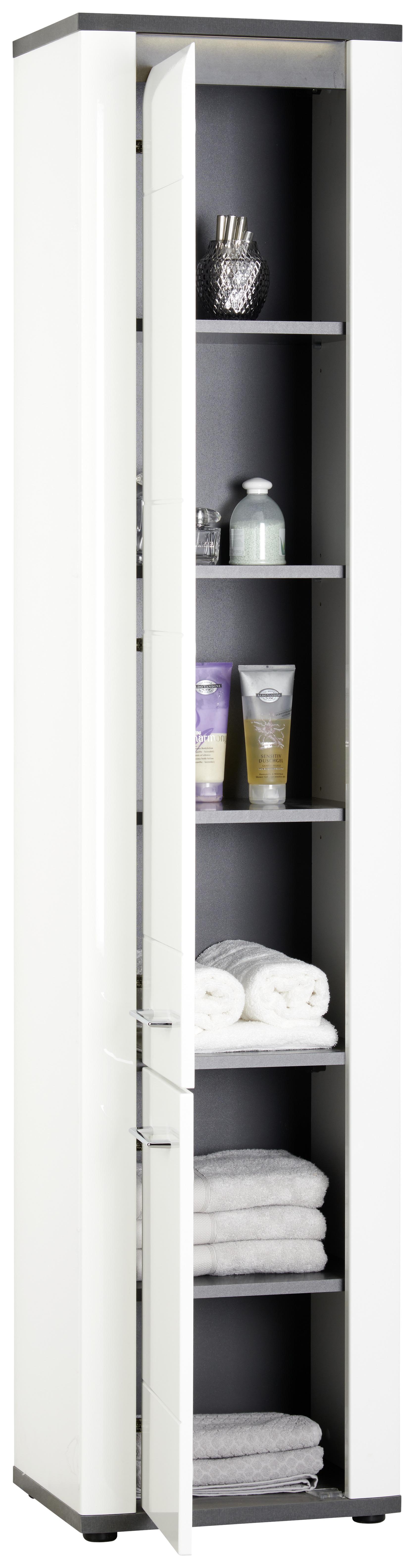 Hochschrank Badezimmer mit LED-Beleuchtung