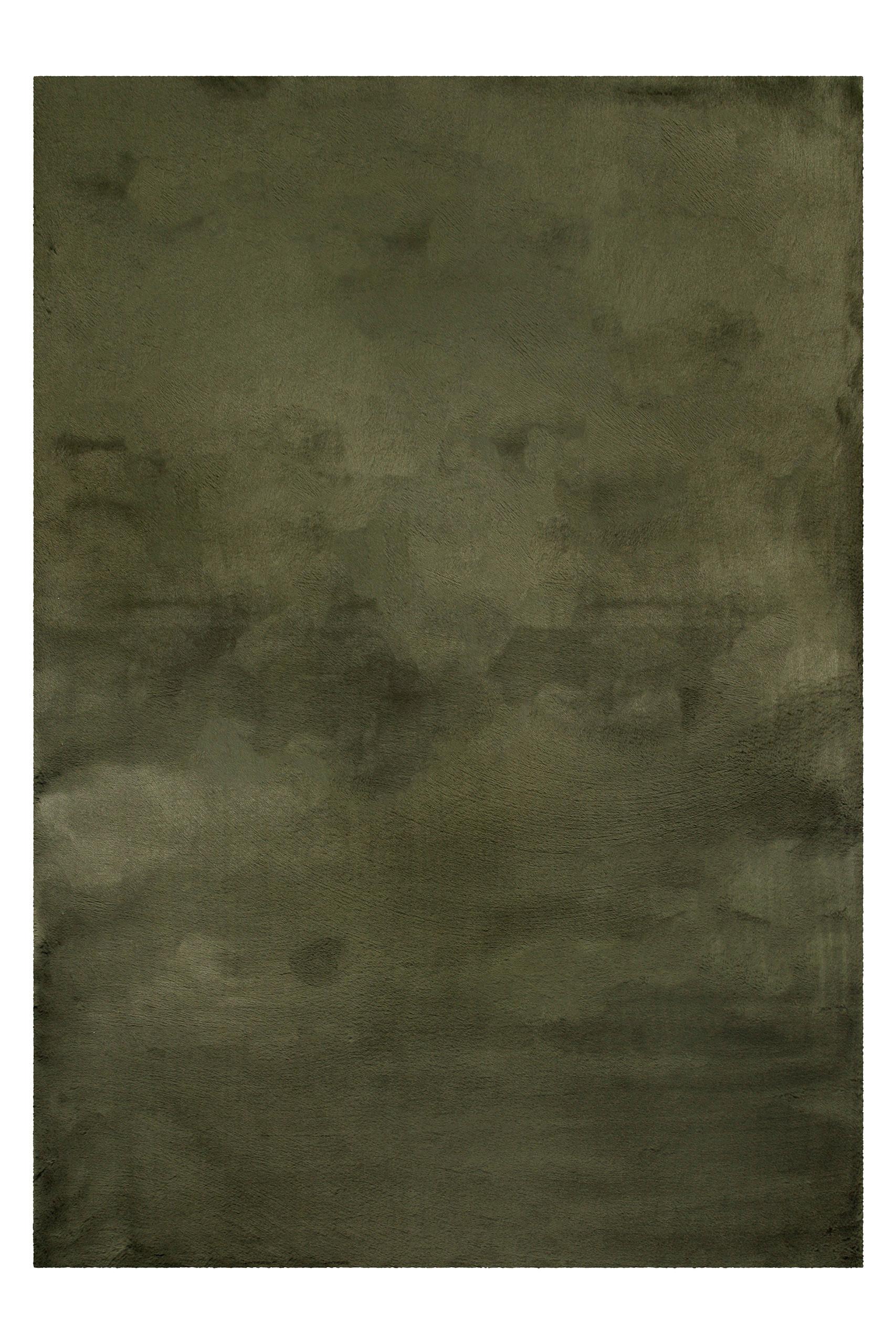 Hochflorteppich Alice Olivegrün 130x190 cm - Olivgrün, KONVENTIONELL, Textil (130/190cm) - Esprit
