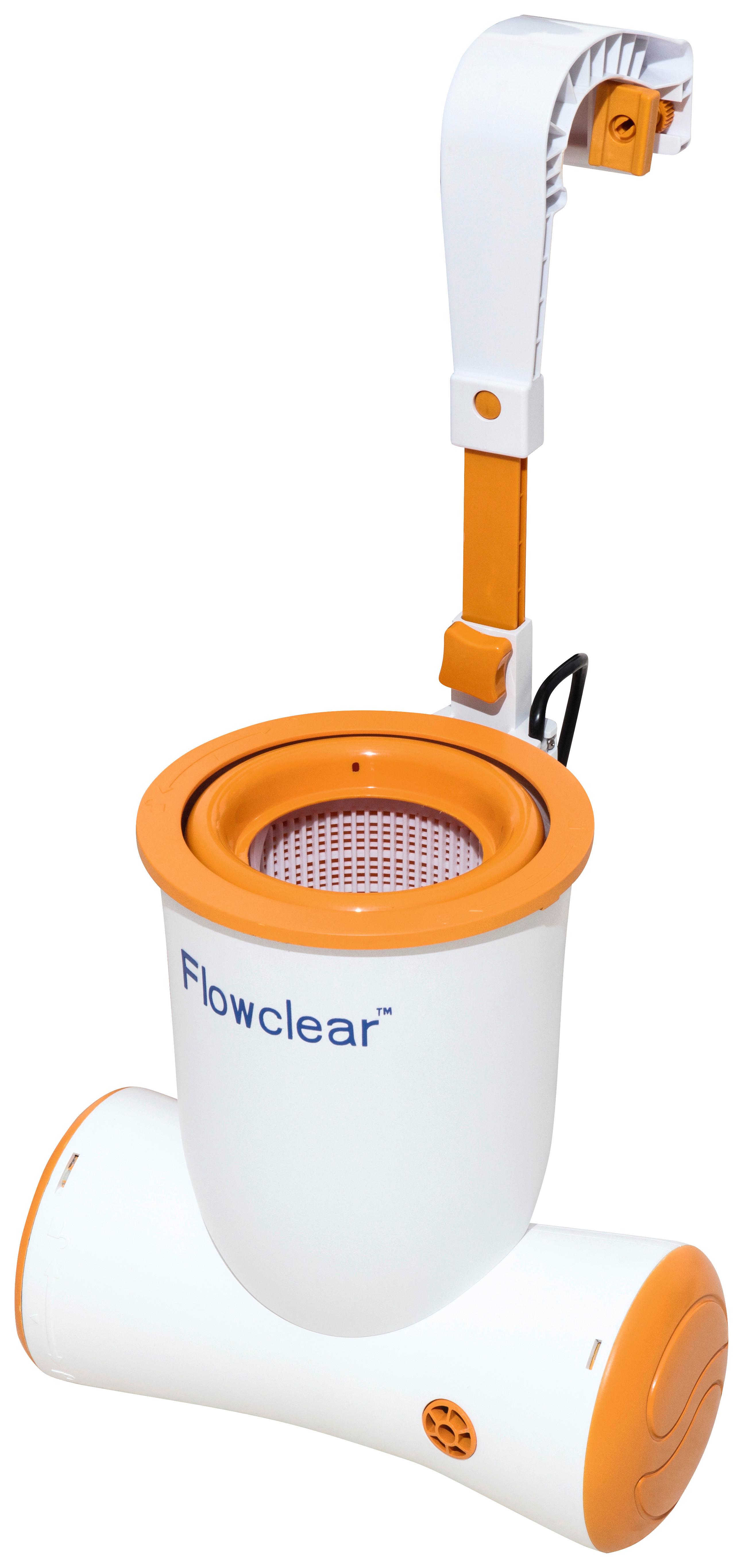 Skimmer 680gal Korb Herausnehmbar 2 574l/H 58462 - Orange/Weiß, MODERN, Kunststoff (2574l) - Bestway