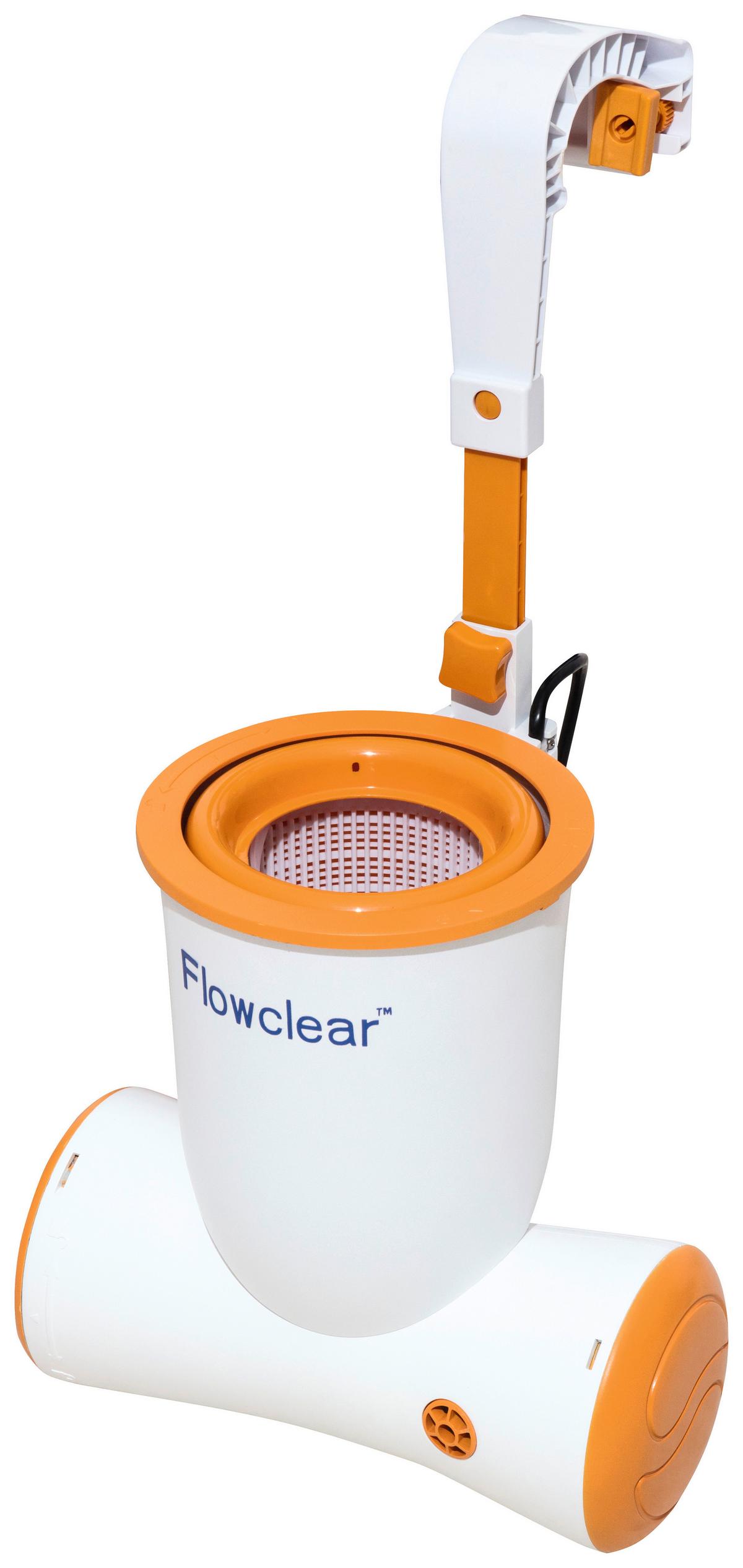 Skimmer 680gal Korb Herausnehmbar 2 574l/H 58462 - Orange/Weiß, MODERN, Kunststoff (2574l) - Bestway