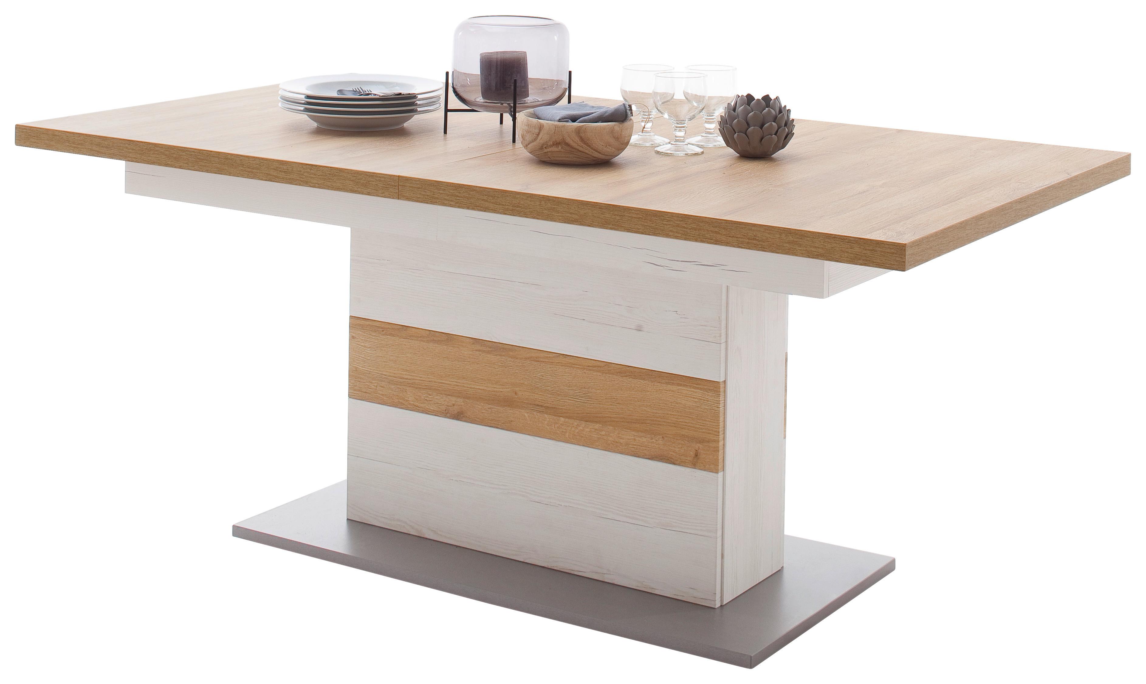 Esstisch Ausziehbar Madrid 180-280x100 Cm - Eichefarben/Pinienfarben, Design, Holzwerkstoff (180-280/100/77cm) - MID.YOU