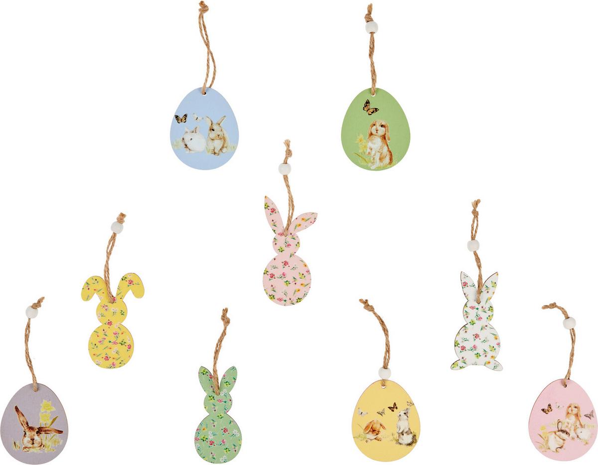 Dekohänger Hängedeko Ostern - Multicolor, Design, Holzwerkstoff (5,5/0,3/6,8cm)
