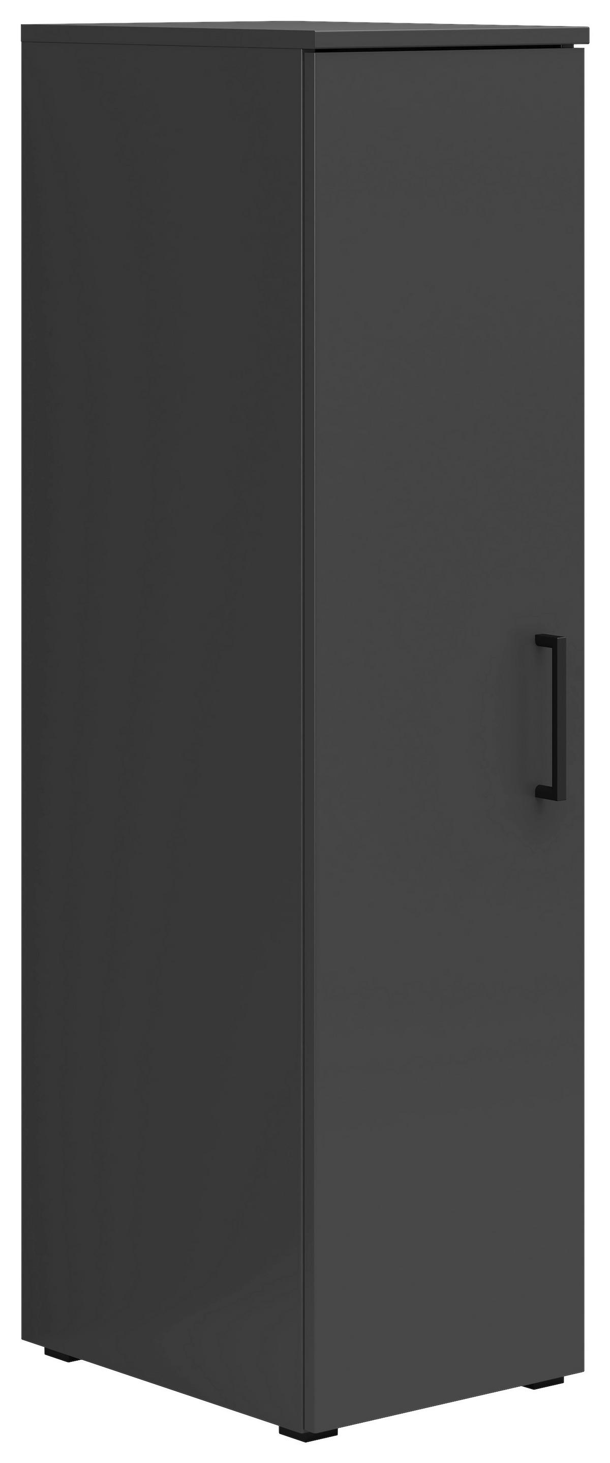 Skříň MULTISTAURAUM š: 30 cm - černá/barvy grafitu, Moderní, kompozitní dřevo/plast (30/115/40cm)