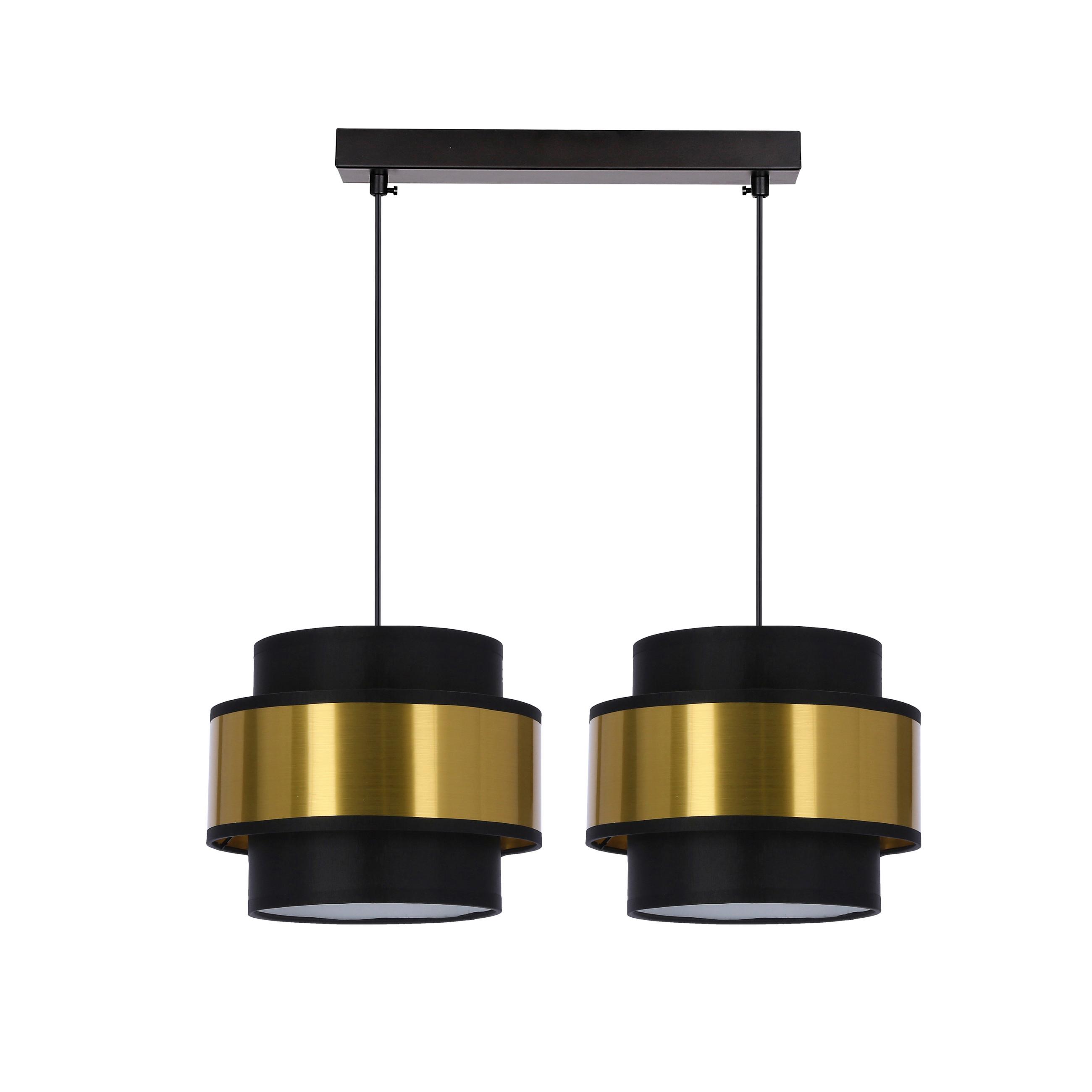 Pendelleuchte 32-17925 Prestige - Goldfarben/Schwarz, Design, Kunststoff/Metall (55/20/100cm)