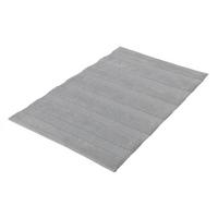 Badteppich Tikka 60x90 cm Silberfarben Rutschhemmend - Silberfarben, Basics, Textil (60/90cm) - Kleine Wolke