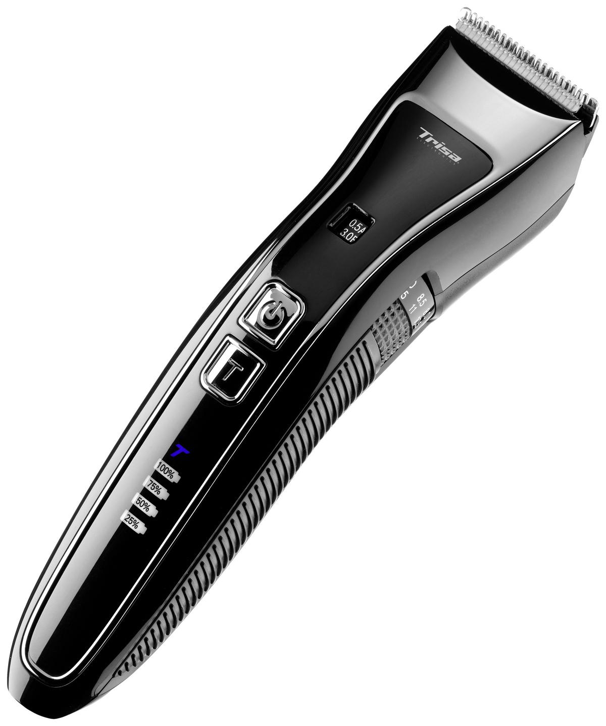 Haarschneider Turbo Cut 1719.4220 4 Aufsätze - Schwarz, MODERN, Kunststoff (4/4,5/17cm) - Trisa Electronics