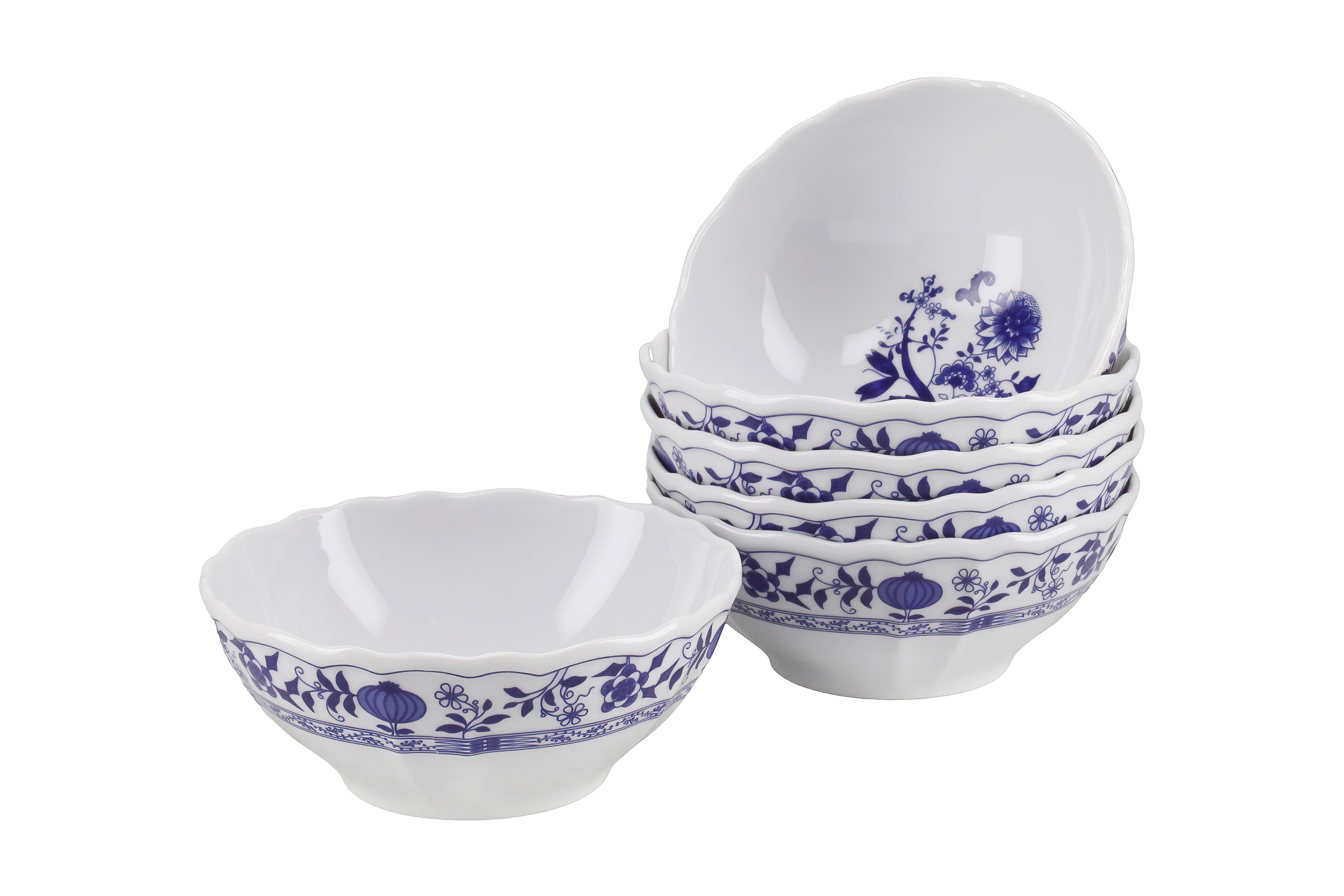 Müslischalenset Blau/Weiß spülmaschinengeeignet - Blau/Weiß, Basics, Keramik (16cm) - Creatable