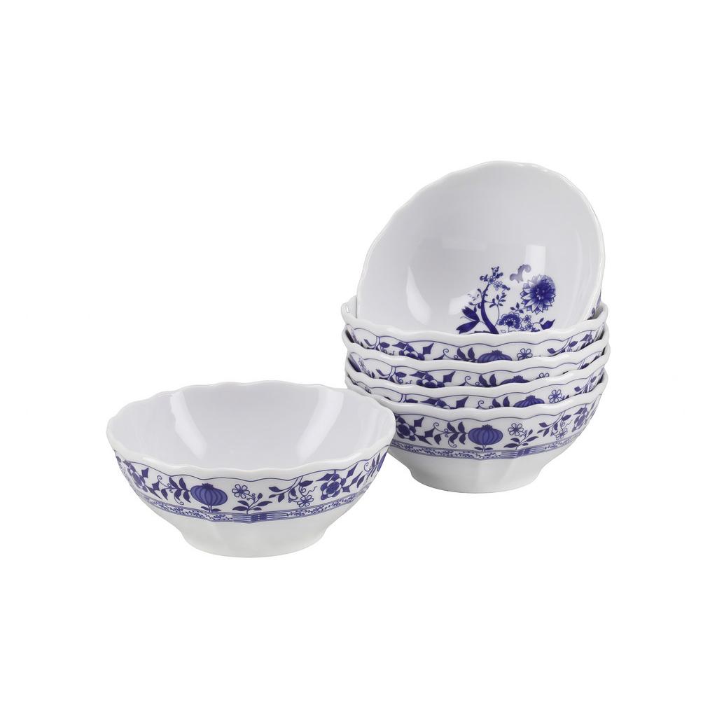 Müslischalenset Blau/Weiß spülmaschinengeeignet