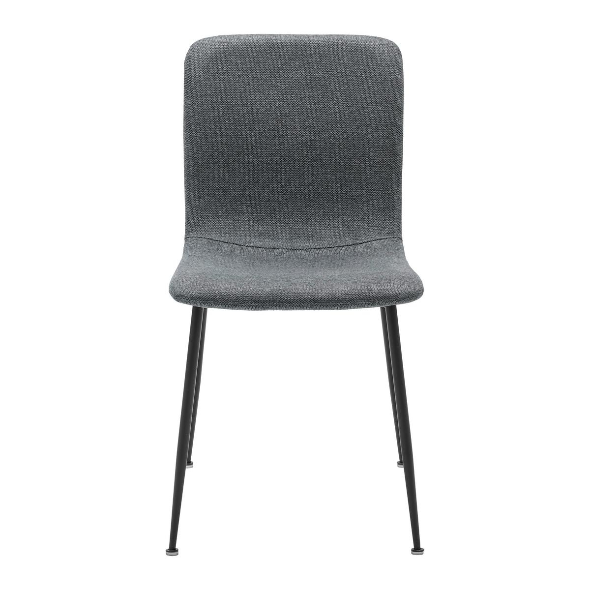 Jídelní židle NELE šedá - šedá/černá, Moderní, kov/dřevo (43/83/56cm) - P & B