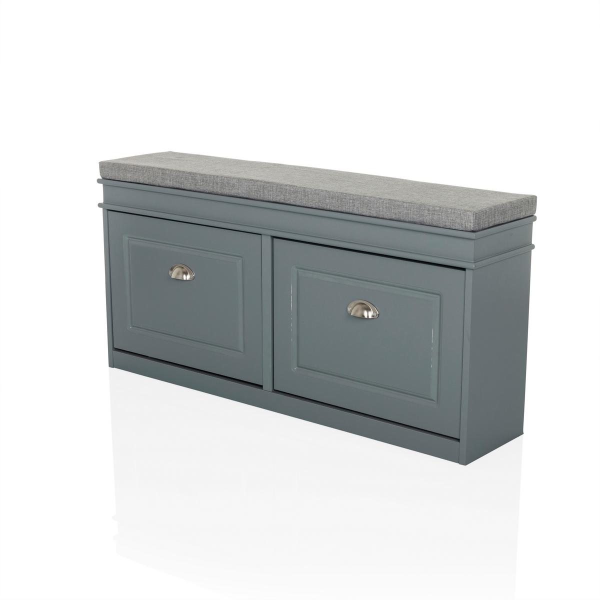 Schuhschrank Estha Grau B: 104cm - Grau, MODERN, Holzwerkstoff (104/52/24cm) - MID.YOU