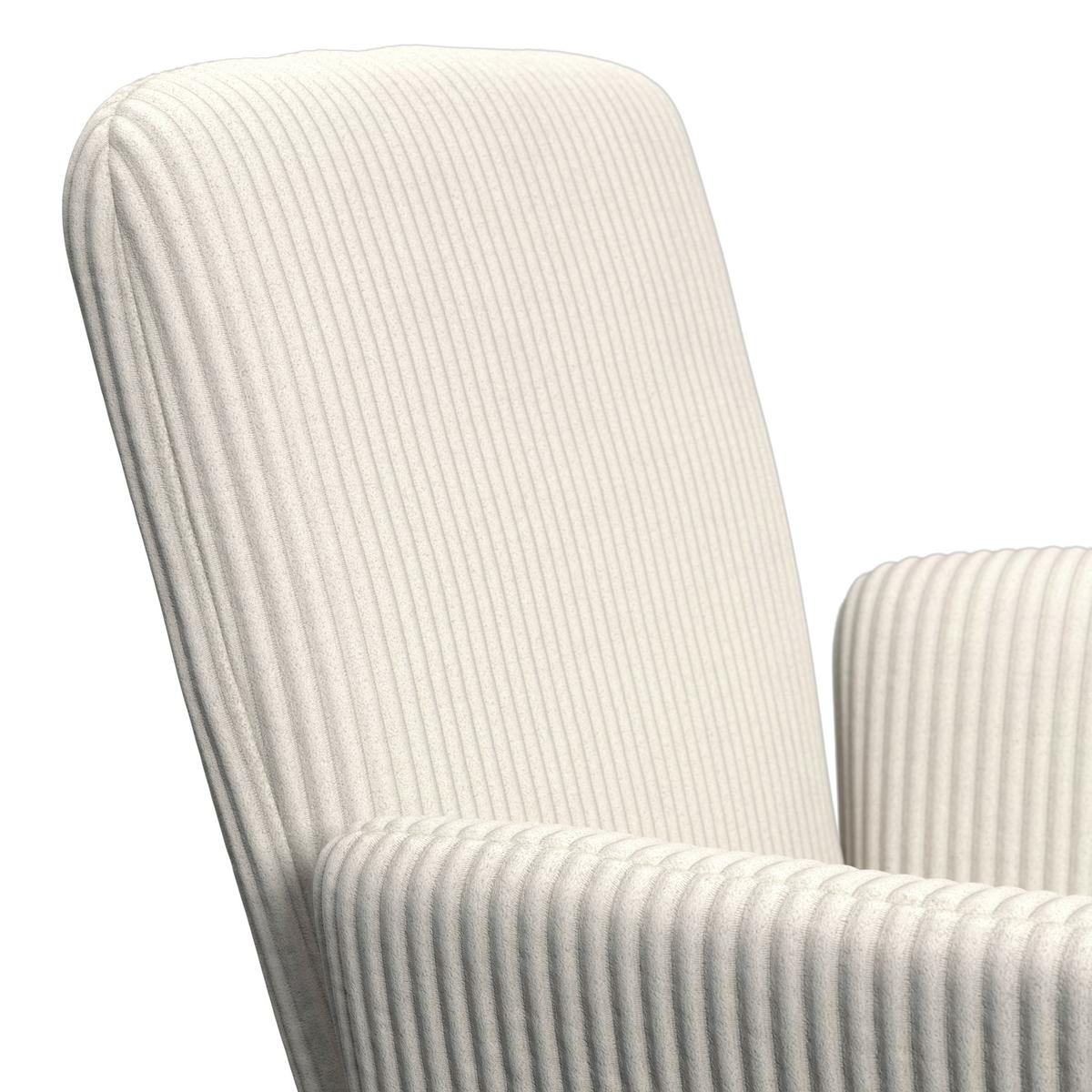 Židle s područkami Mairo MAIRO - krémová/barvy buku, Moderní, dřevo/textil (66/62/91cm) - Bessagi Home