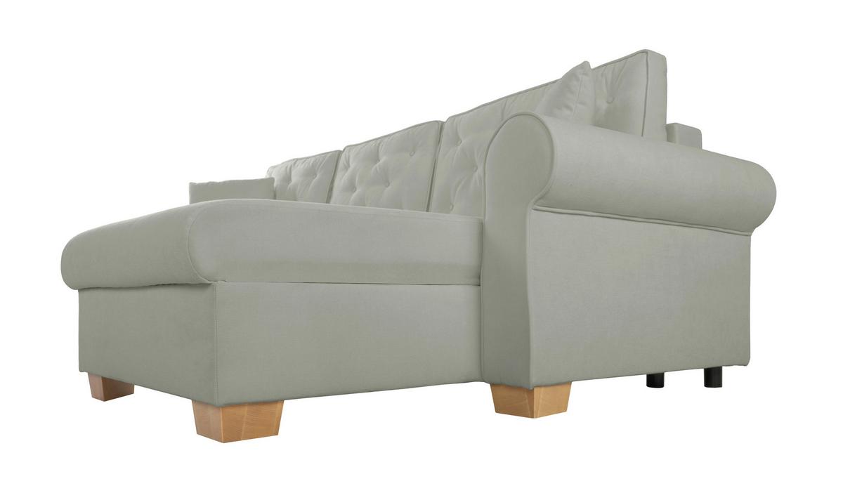 Ecksofa Arles, Grau 90 S: 266x161 Cm - Buchefarben/Grau, Design, Textil (266/161cm) - MID.YOU