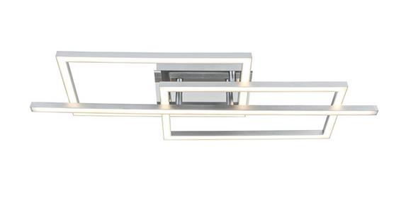 Led-deckenleuchte Nevi - Chromfarben/Silberfarben, MODERN, Kunststoff/Metall (63/24,5/7,7cm) - Luca Bessoni