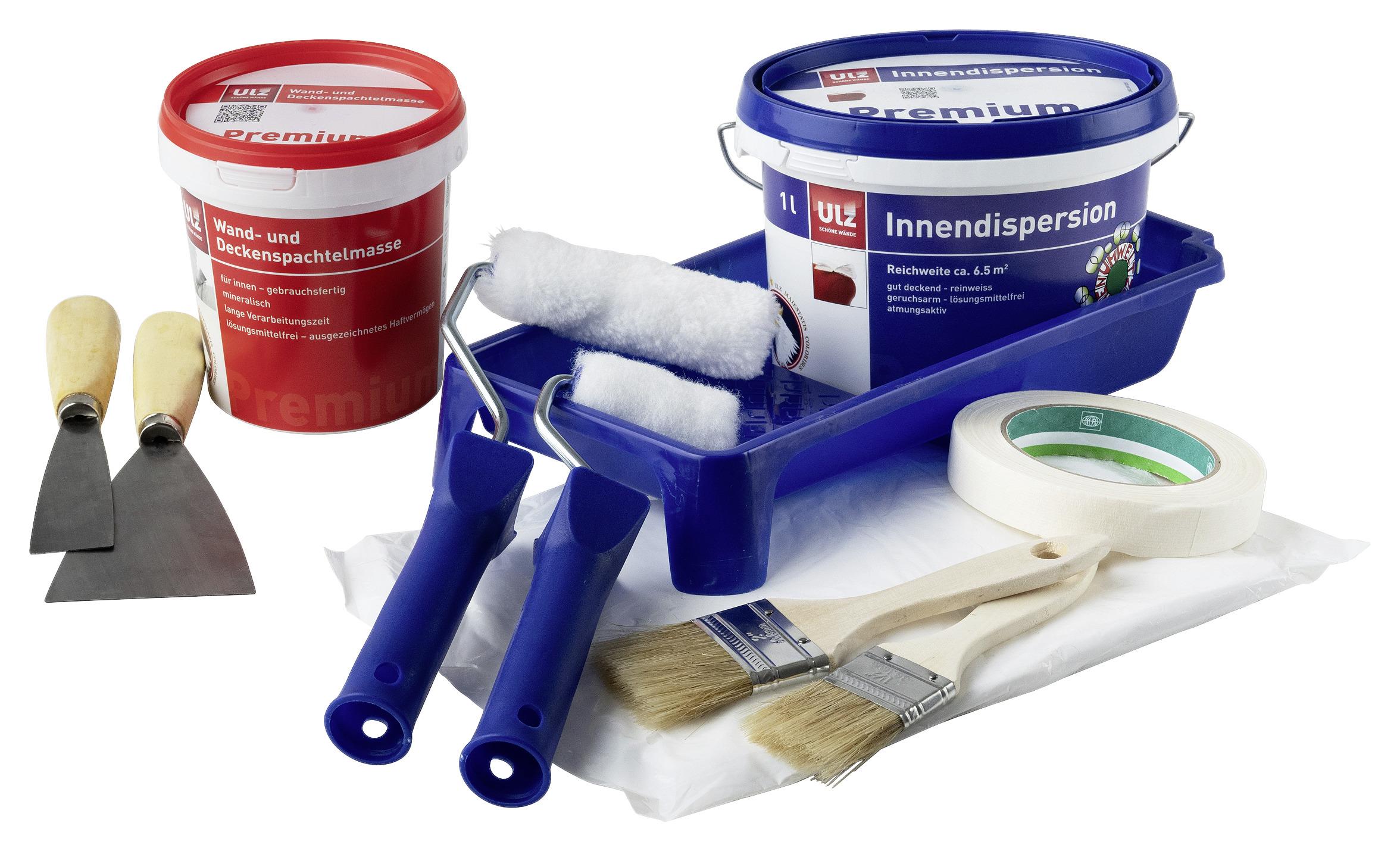 Maler- Und Renovierset 12-tlg. Inkl. 10 L Eimer Und Zubehör - Blau, Basics, Kunststoff - Homezone