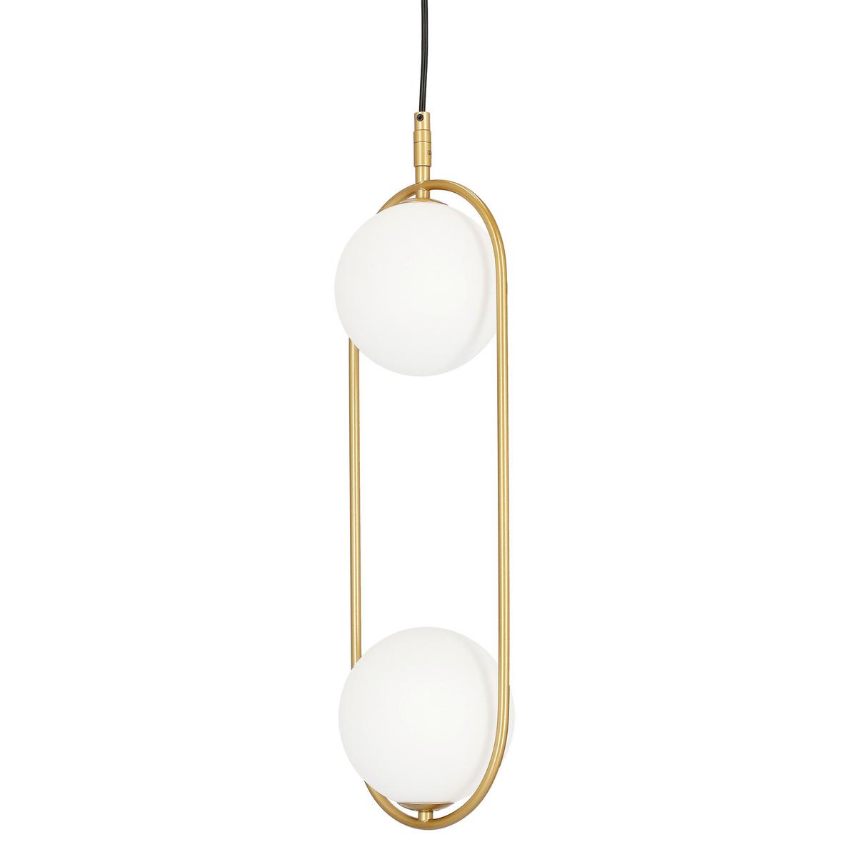 Hängeleuchte 32-73464 - Messingfarben, Design, Metall (18,5/15/140cm)