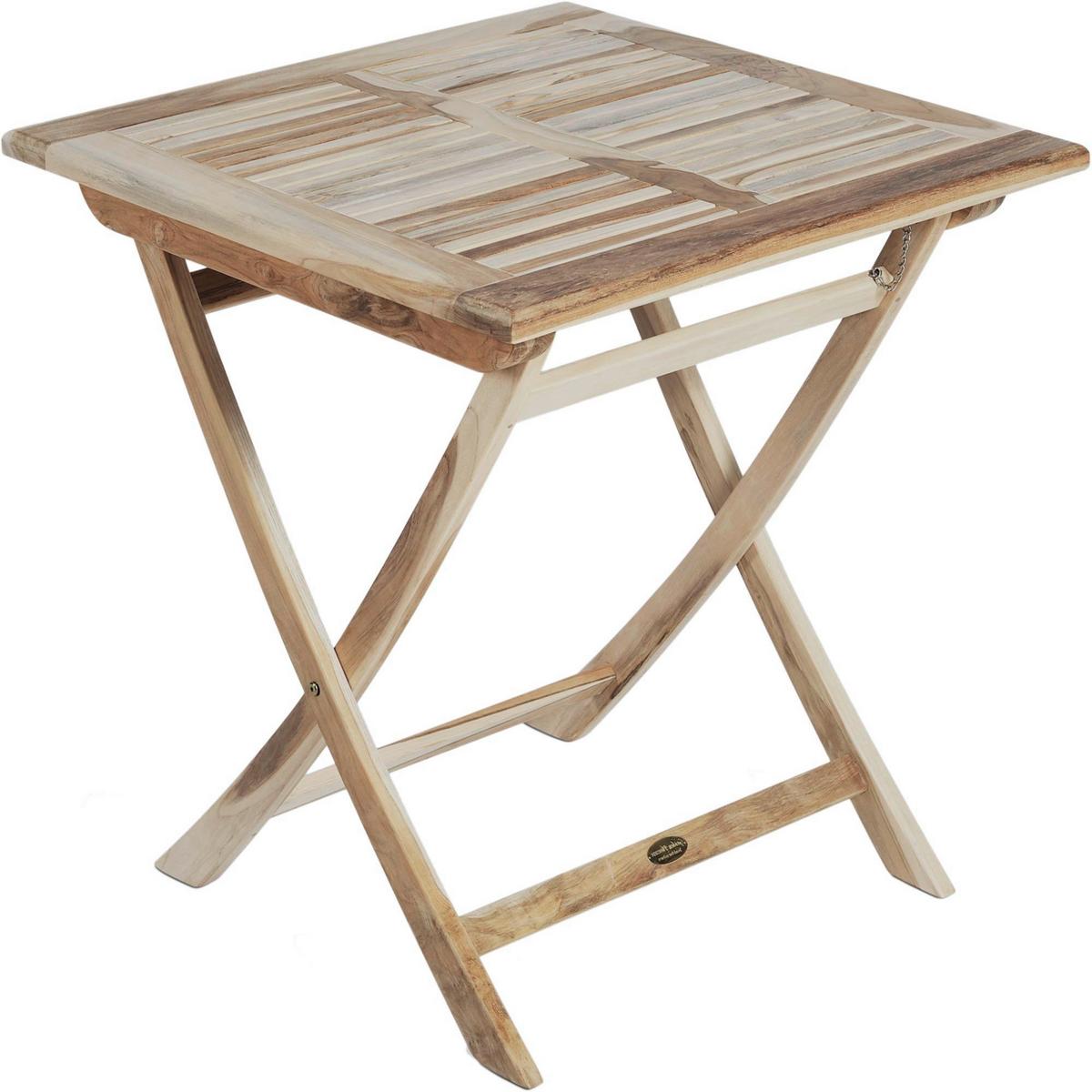 Gartenmöbel Set 3-Tlg. Java Teakholz - Teakfarben, Basics, Holz (70/59/105cm) - Gardenson