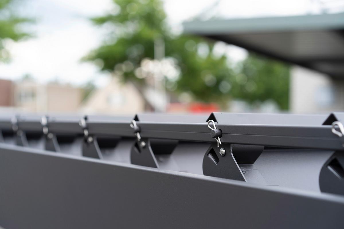 Pavillon Classic 360x300cm Sturmfest, Gartenpavillon - Anthrazit, Basics, Metall (360/255/300cm) - WEIDE