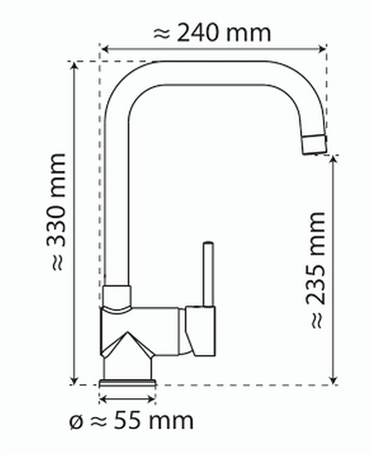 KÜCHENARMATUR SISTANT STOCKHOLM - Goldfarben, Basics, Metall (33cm) - Sistant