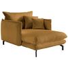 XXL-Sessel Lava Goldfarben B: 111 cm - Goldfarben/Schwarz, MODERN, Textil (111/101/167cm) - Livetastic