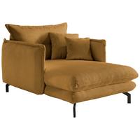 XXL-Sessel Lava Goldfarben B: 111 cm - Goldfarben/Schwarz, MODERN, Textil (111/101/167cm) - Livetastic