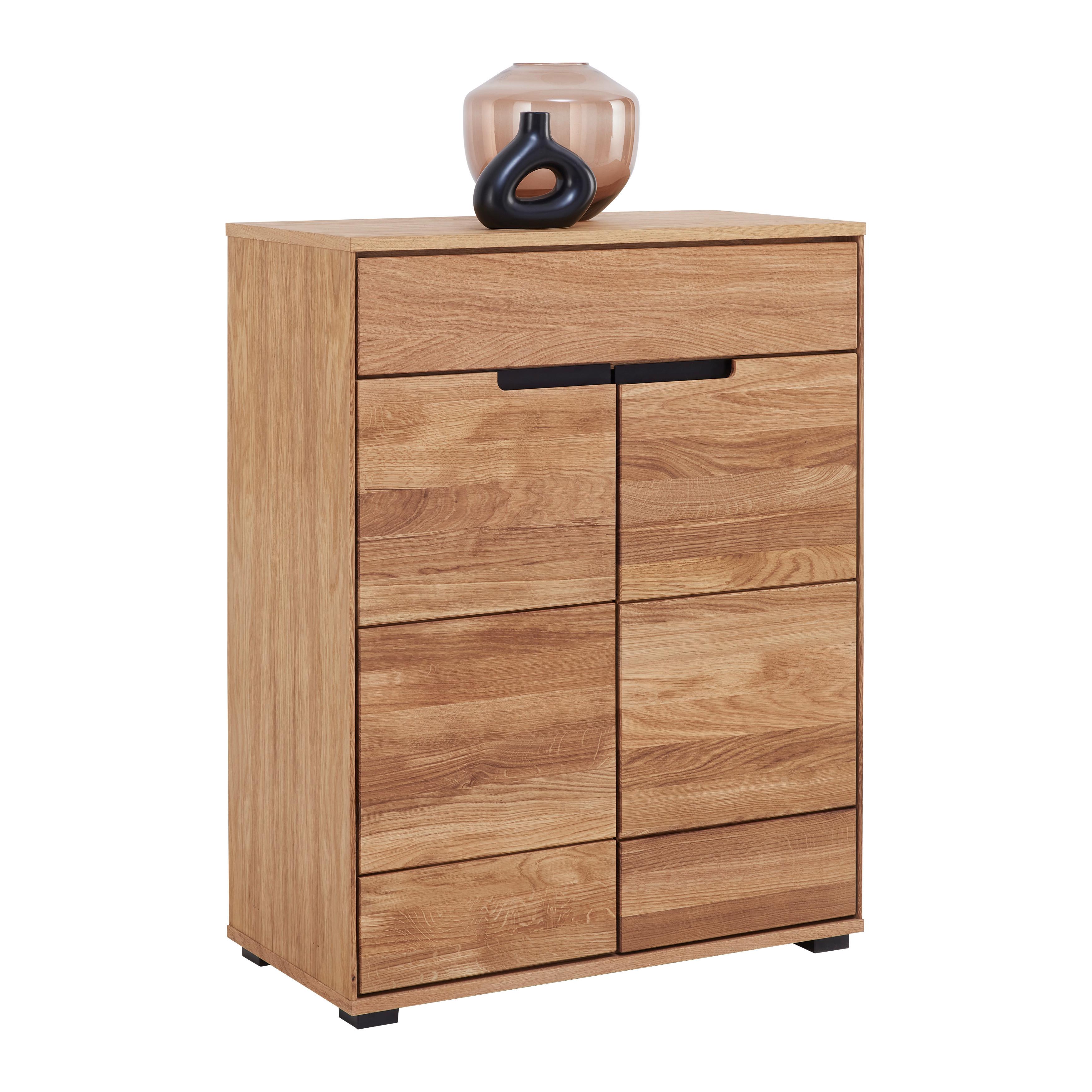 BOTNÍK LOLA - divoký dub/černá, Lifestyle, kov/dřevo (80/102/40cm) - ecoTree