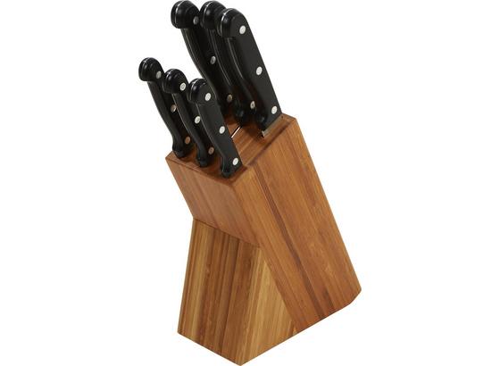 Késtartó Blokk Jeronimo - Natúr/Nemesacél, konvencionális, Műanyag/Fém (8/30/16,5cm) - James Wood Késtartó Blokk Jeronimo - Natúr/Nemesacél, konvencionális, Műanyag/Fém (8/30/16,5cm) - James Wood