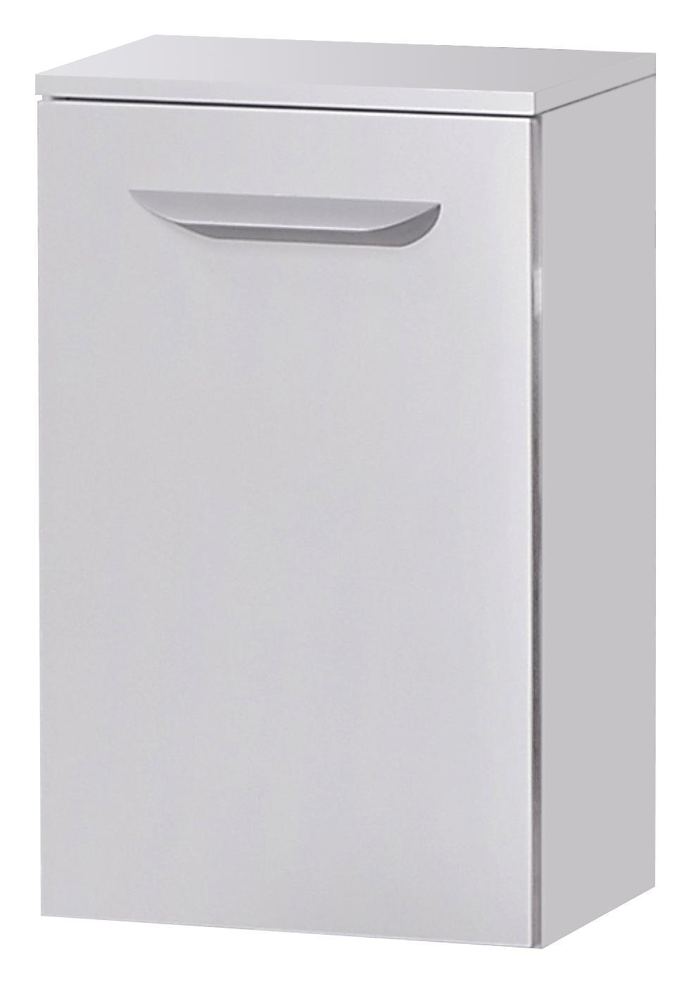 Midischrank Lavella B: 35 cm Weiß - Weiß, MODERN, Glas/Holzwerkstoff (35,5/59/32cm) - Fackelmann