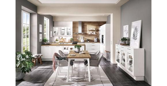 Einbauküche Casablanca - Eichefarben/Weiß, MODERN, Holzwerkstoff - Vertico
