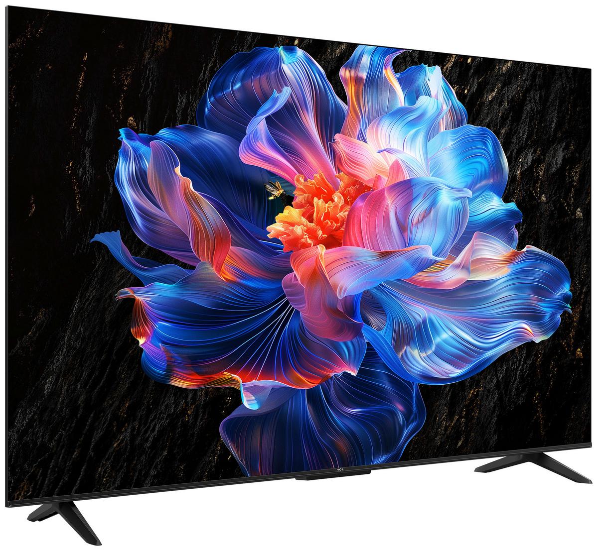 Fernseher TCL 55 Zoll Bildschimdiagonale 139 cm - Schwarz, Basics, Metall (122,6/75/25,5cm)