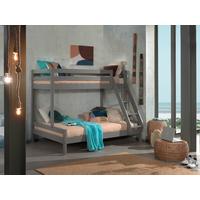Etagenbett Martin Grau 90/140x200cm - Grau, MODERN, Holz (90/140/200cm) - Vipack
