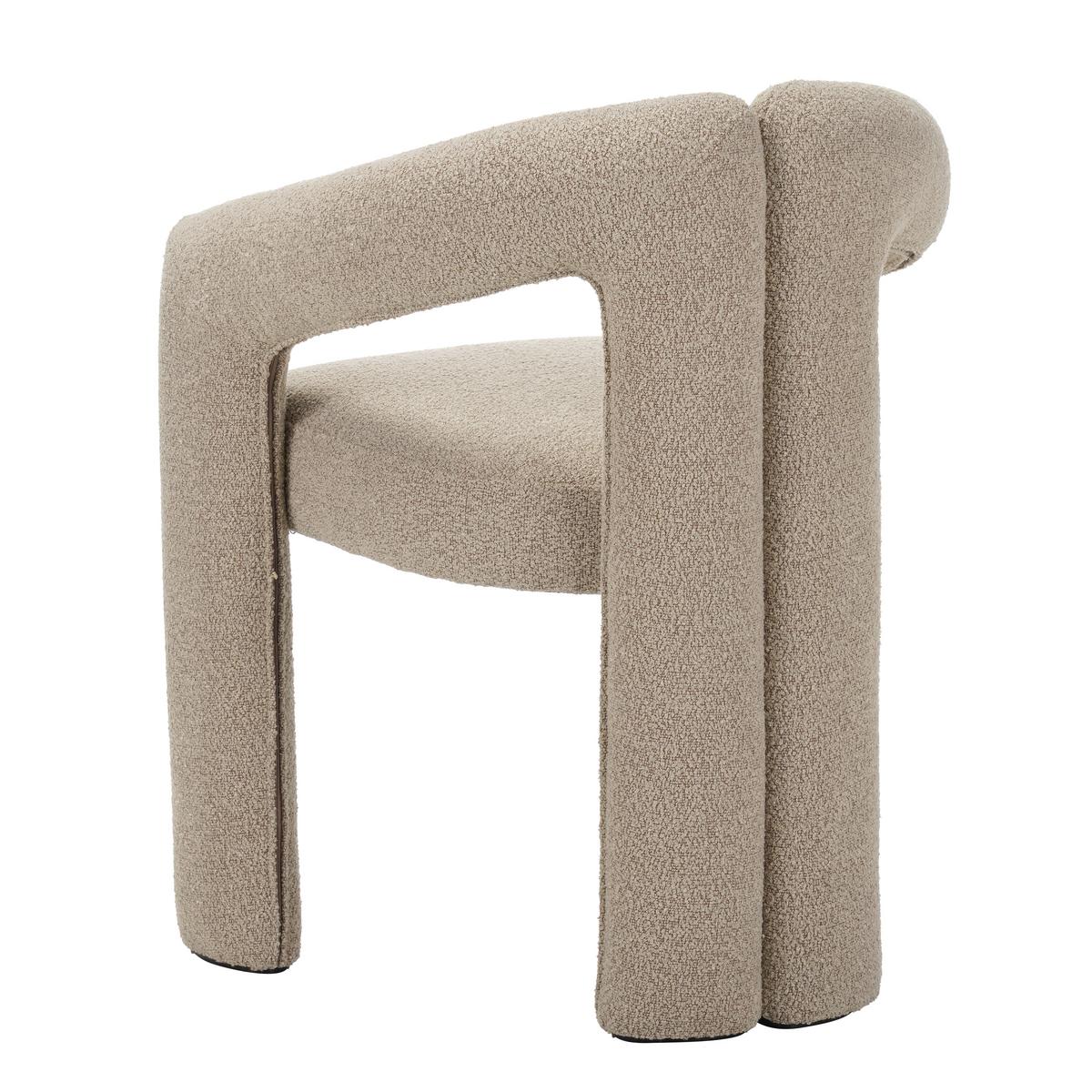ARMLEHNSTUHL-SET Maro Sandfarben B: 60cm - Sandfarben, MODERN, Textil/Metall (60/78/57cm) - Livetastic