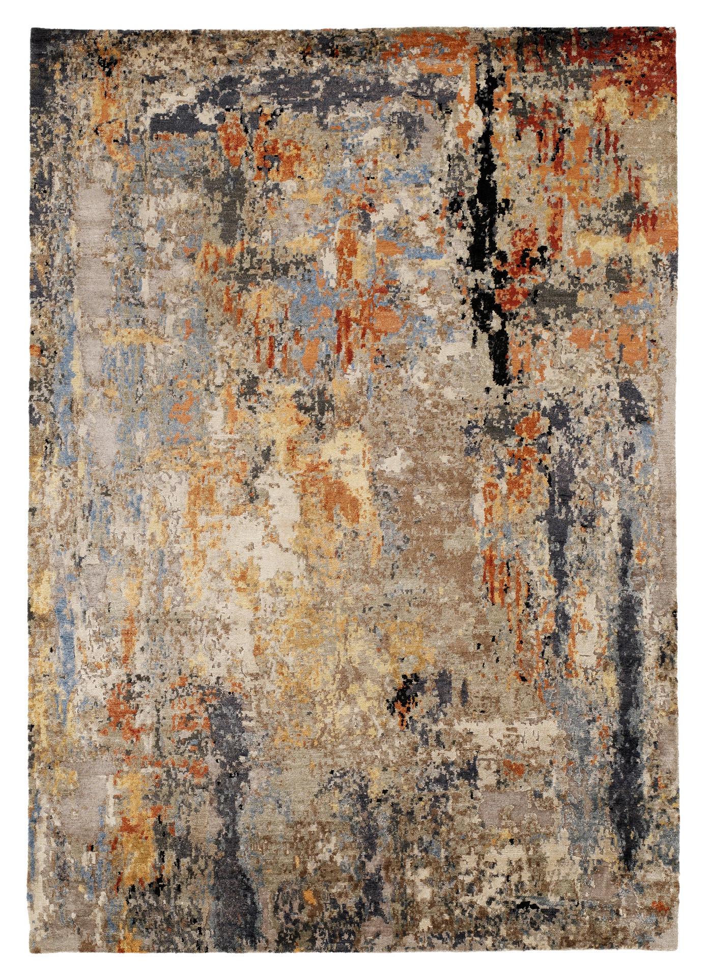 Vintage-Teppich Multicolor Naturfaser 70x140 cm - Multicolor, Design, Textil (70/140cm) - Novel