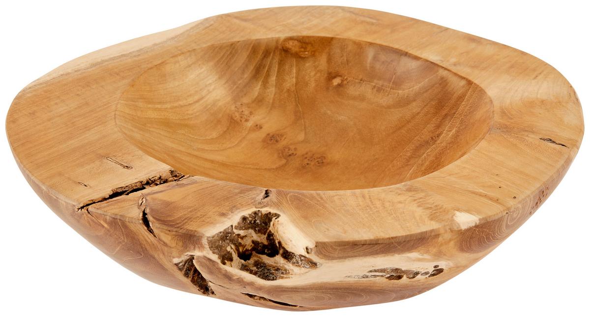 Dekoschale Henno Naturfarben Holz 30x6 cm - Naturfarben, MODERN, Holz (30/6cm) - Luca Bessoni