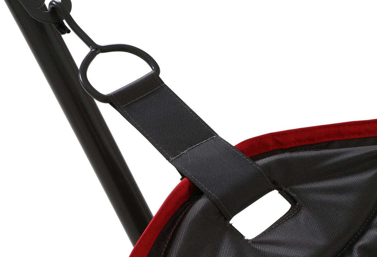 Hängematte L91048 - Dunkelgrau/Rot, KONVENTIONELL, Textil/Metall (105/104/305cm) - Siena Garden