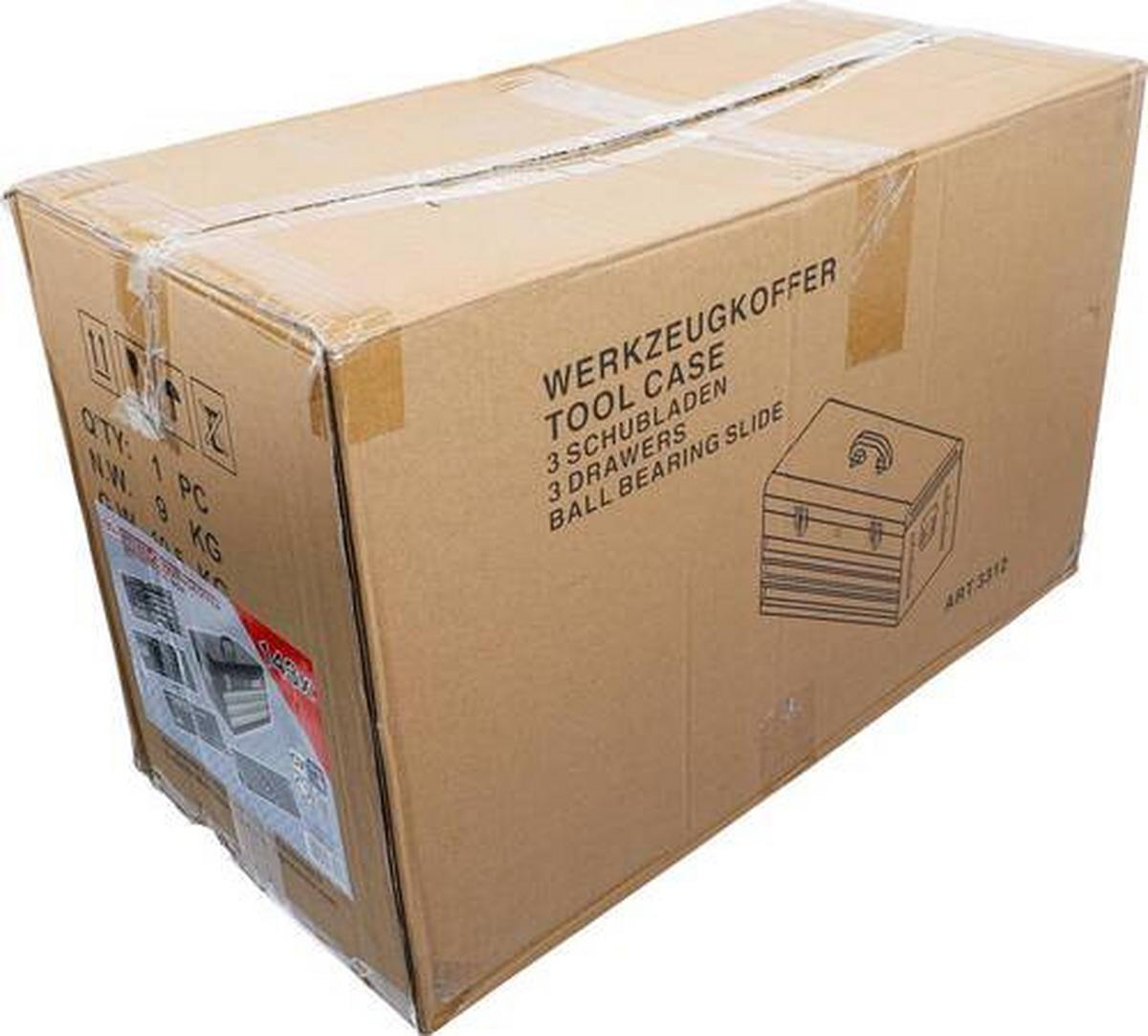 Werkzeugkoffer Metall - Schwarz/Grau, Basics (53,5/29/24cm)