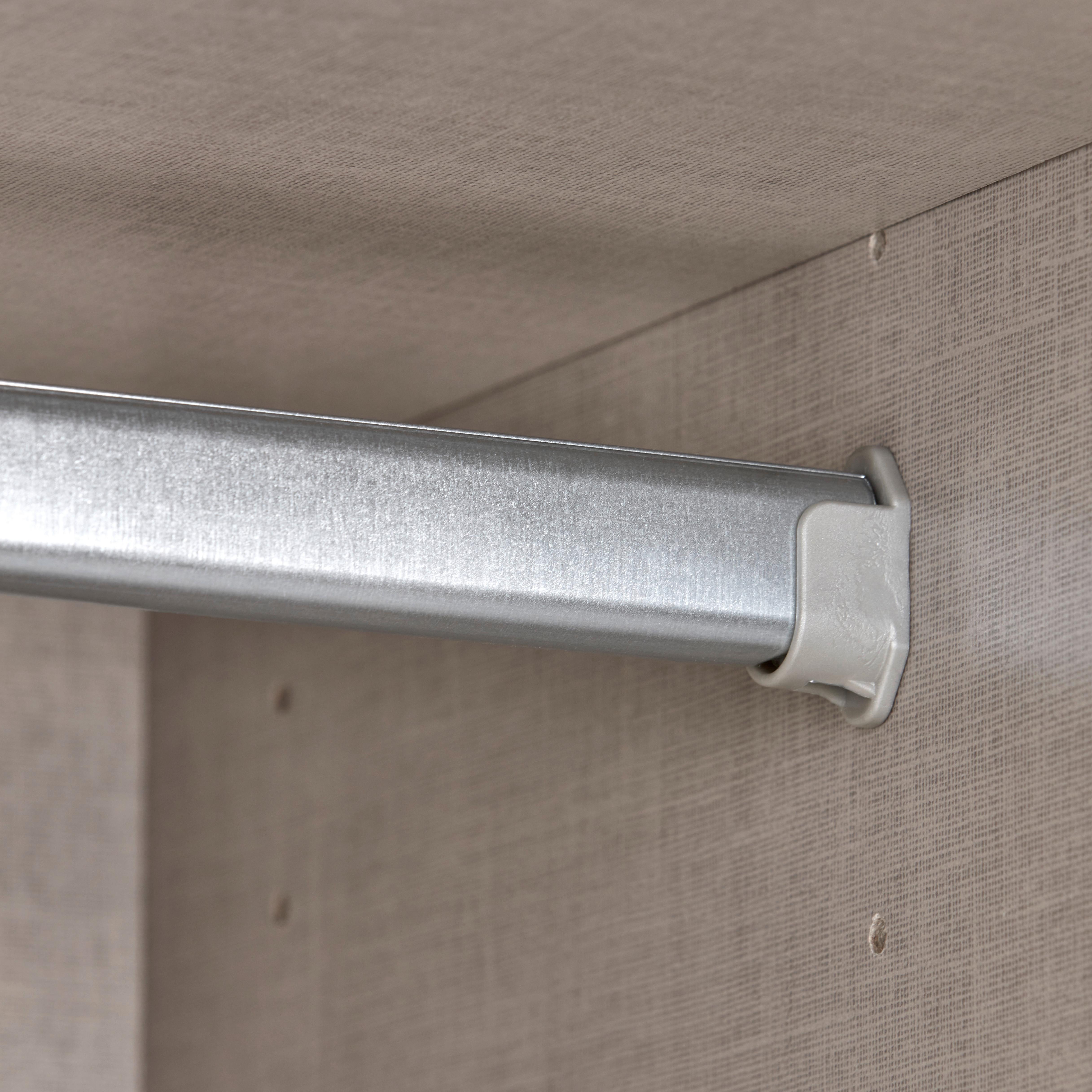 Drehtürenschrank in Seidengrau