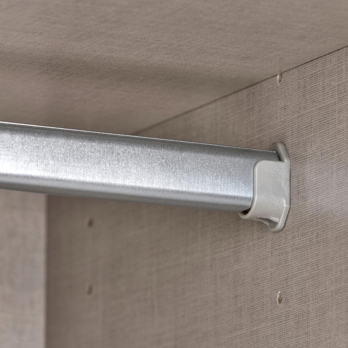 Skriňa s otočnými dverami dub Artisan/sivá 136cm - sivá/chrómová, Modern, kompozitné drevo/plast (136/197/54cm) - Rauch Möbel