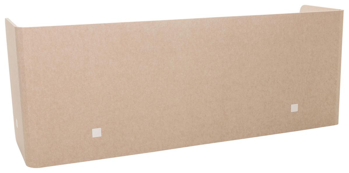 Trennwand Flexmiut U - Beige, Basics, Kunststoff/Textil (160/40/2cm) - MID.YOU